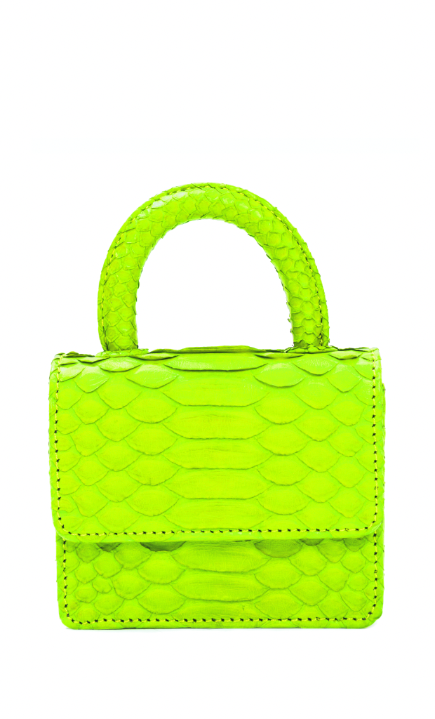 MARC JACOBS Bag charm SHOPPER NANO in neon green